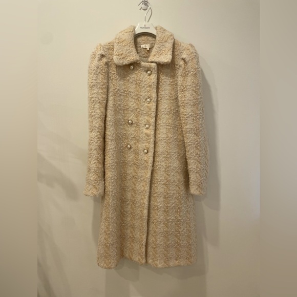 LoveShackFancy Armstrong Houndstooth Wool Coat - Picture 3 of 7